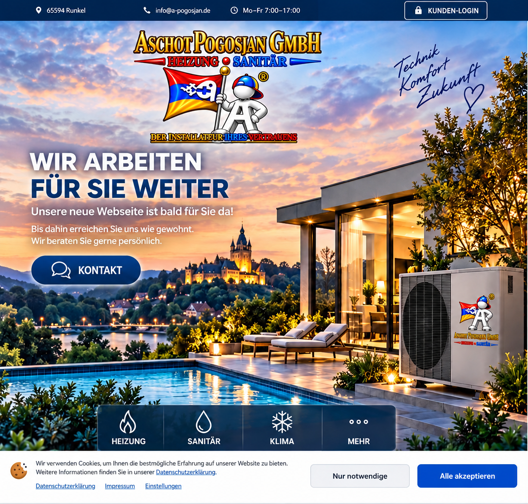 Aschot Pogosjan GmbH – Wir arbeiten für Sie weiter