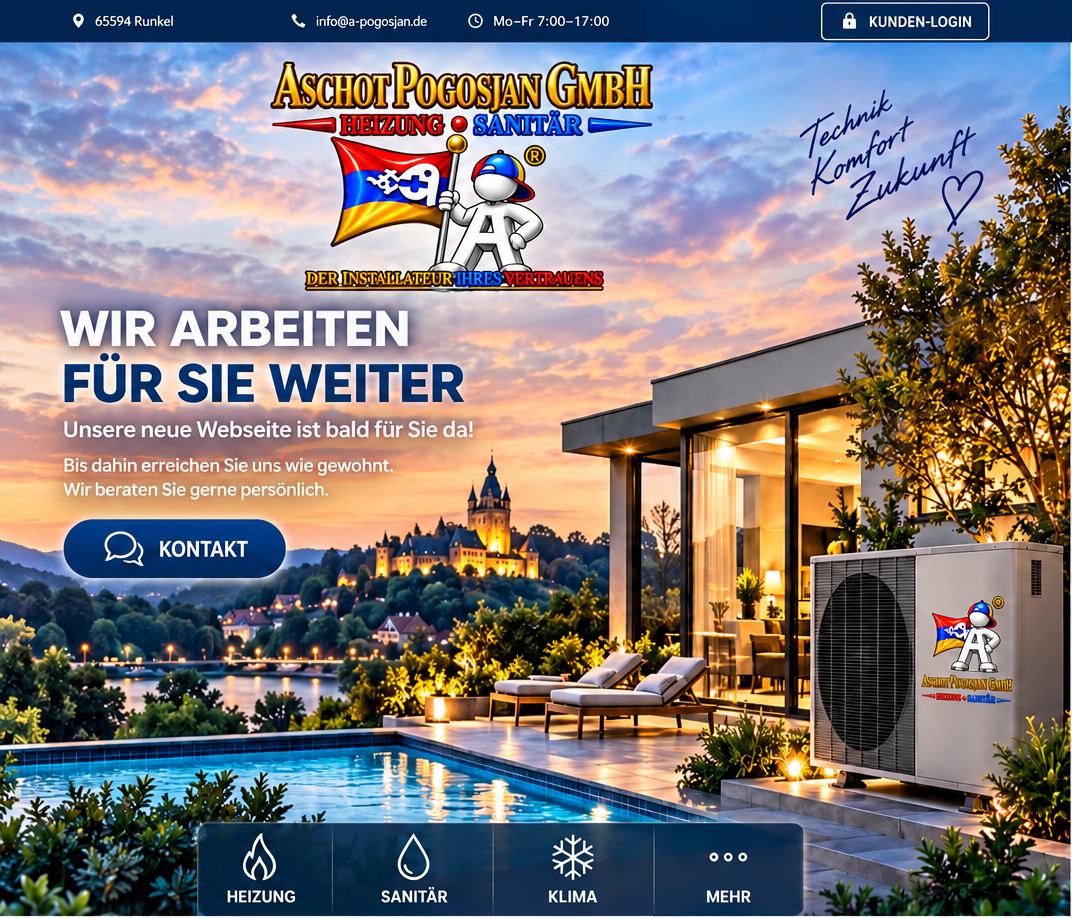 Aschot Pogosjan GmbH – Wir arbeiten für Sie weiter